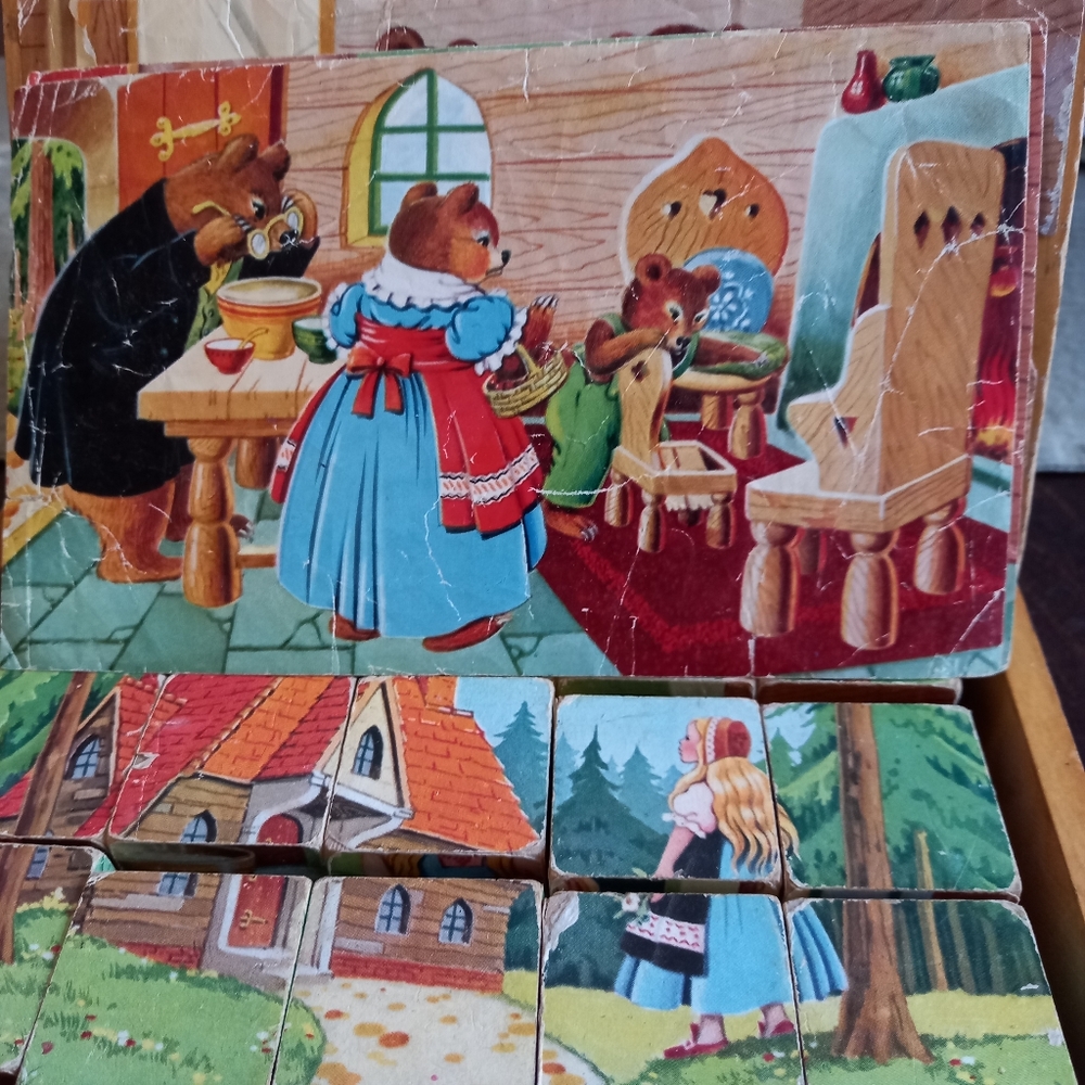 Vintage Goldilocks and the 3 bears 3D puzzle - Picture 6 of 9